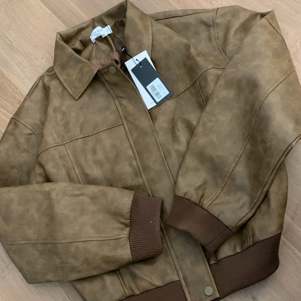Tiger Mist vegan leather Roz jacket L